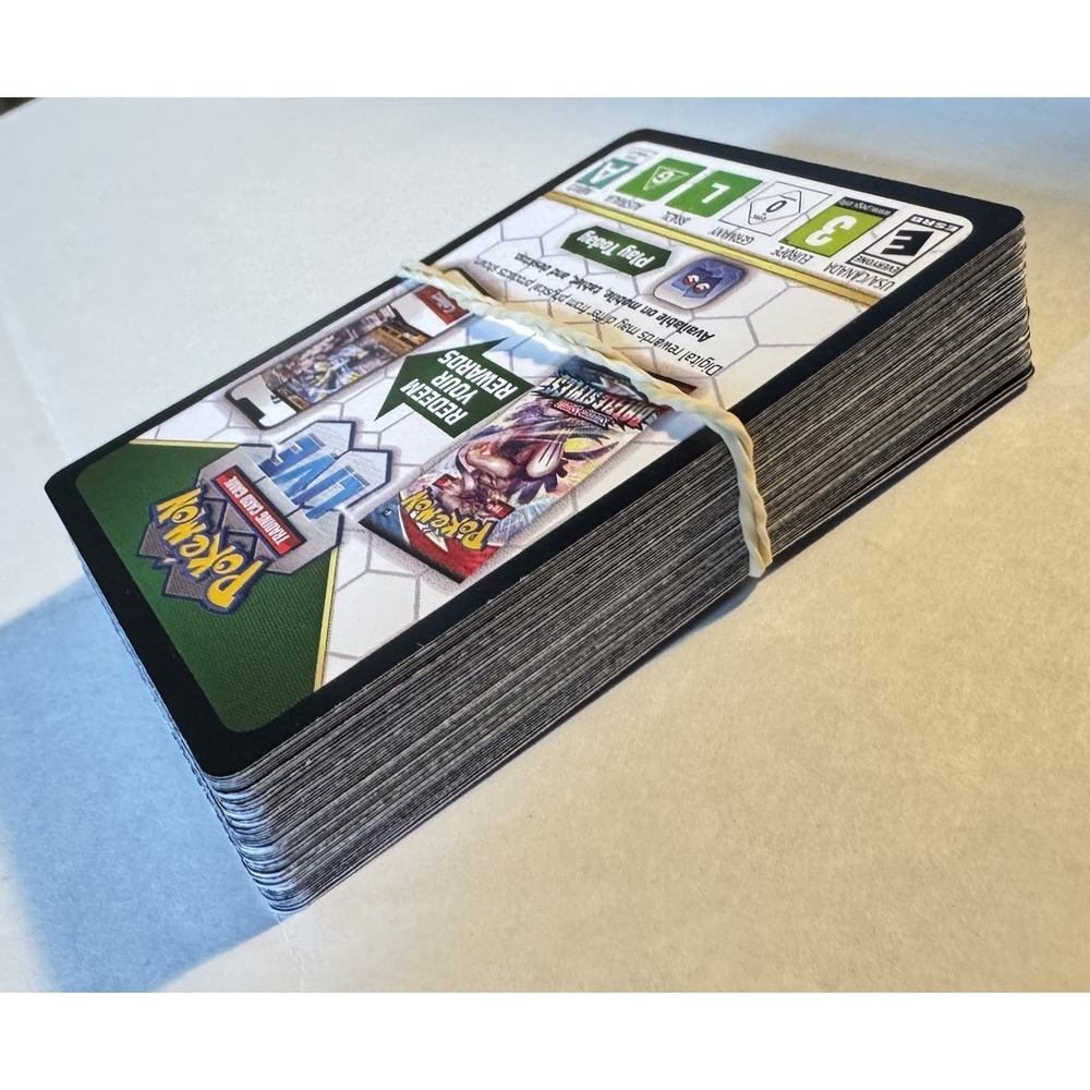 Pokémon TCG Live‎ Online Unused Pack Code Cards - 50 COUNT - FREE FAST SHIPPING